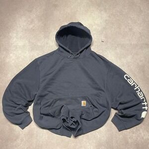 Y2K Carhartt Workwear Logo Hoodie Sweater